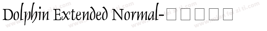 Dolphin Extended Normal字体转换
